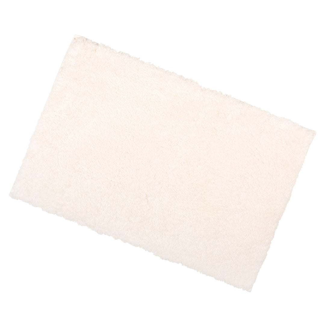 Soft Tufted Bathroom Bath Shower Mat Non-Slip Backing 12 Colours Ivory / 50x80cm