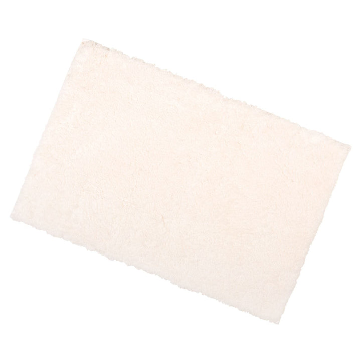 Soft Tufted Bathroom Bath Shower Mat Non-Slip Backing 12 Colours Ivory / 50x80cm