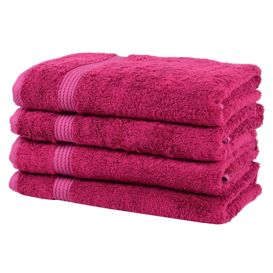 Bamboo Bliss Luxury 600gsm Bathroom Linen Range - Berry Pink