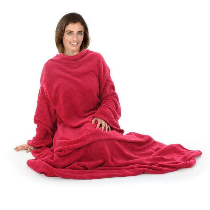 Luxurious Wrap Around Snuggle Blanket With Sleeves 137x180cm