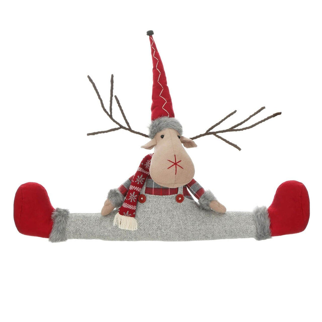 Christmas Draught Excluder Novelty Xmas Decoration 62cm Reindeer