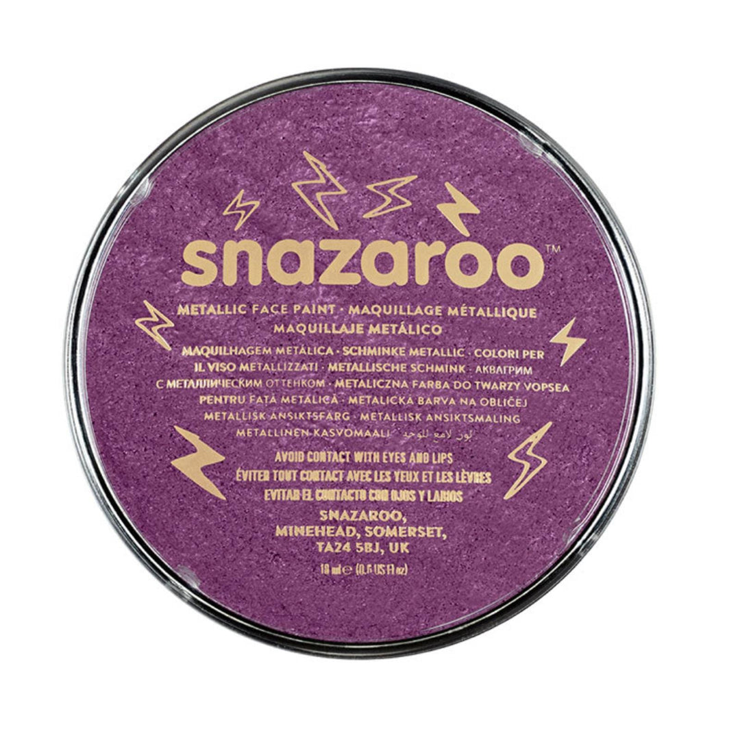 Snazaroo Metallic Vibrant Halloween Face Paint Makeup Electric Purple