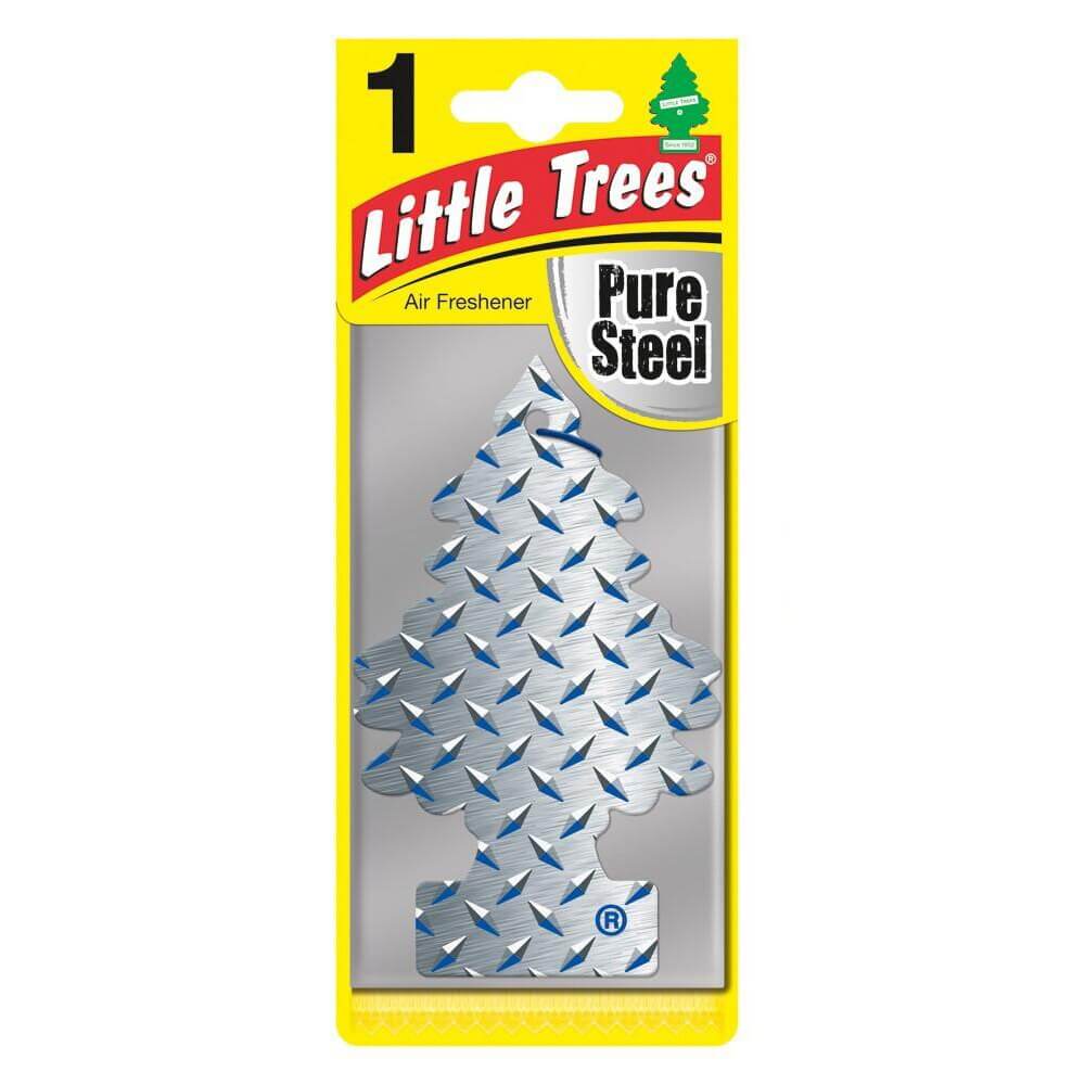 Little Trees Hanging Air Freshener Scents For Car Van Home Pure Steel