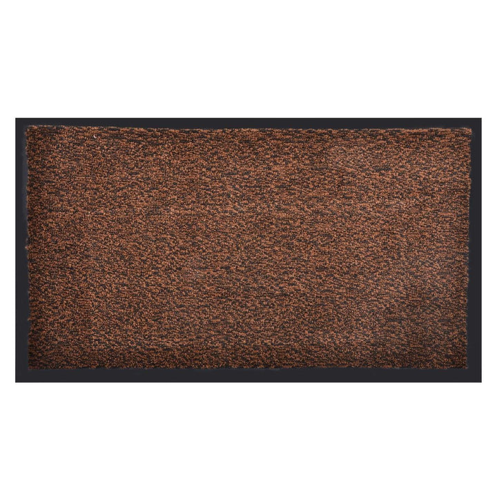 Large 75 x 45cm Heavy Duty Non-Slip Barrier Doormat Floor Mat Brown