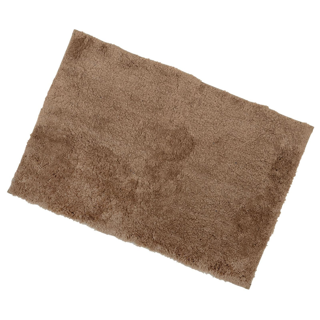 Soft Tufted Bathroom Bath Shower Mat Non-Slip Backing 12 Colours Mocha / 50x80cm