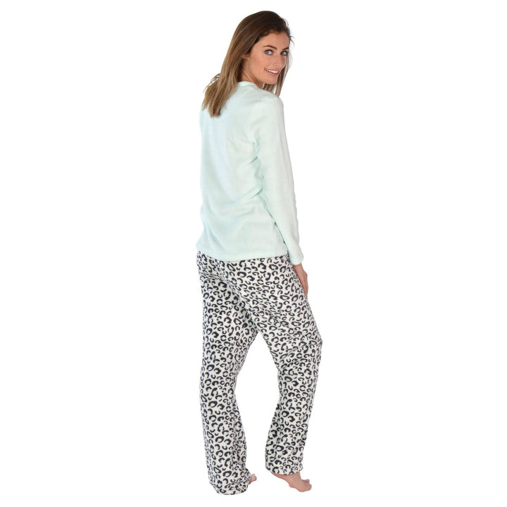 Womens Super Soft Fleece Pyjama Set Assorted Designs