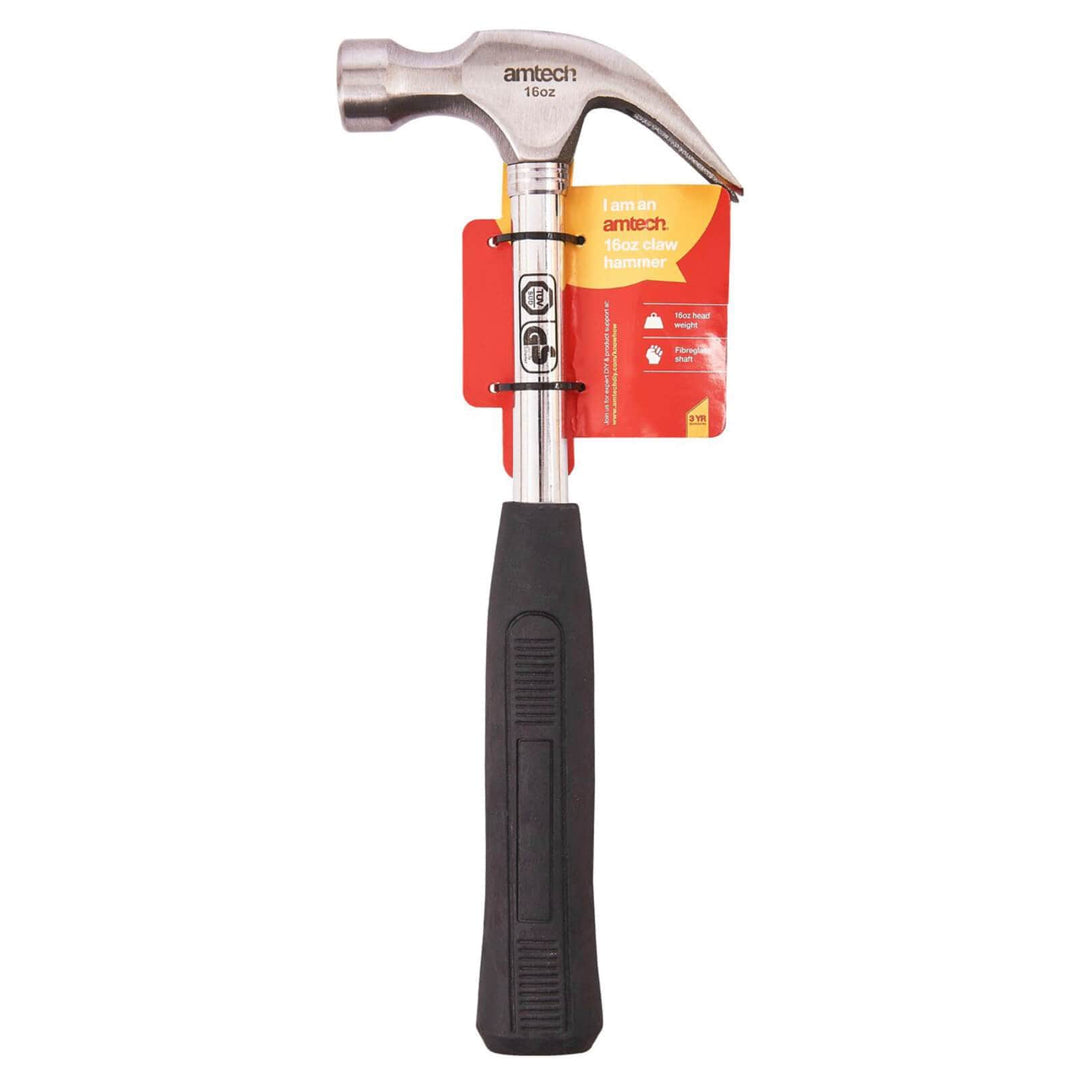 Amtech Steel Shaft Claw Hammer 8oz 16oz 16oz