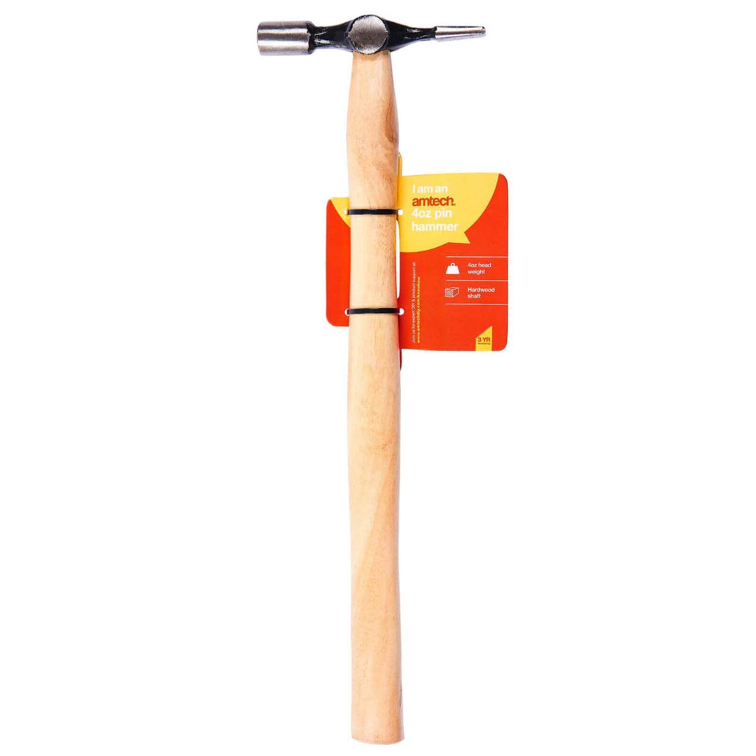 Amtech Hardwood Shaft 4oz Pin Hammer