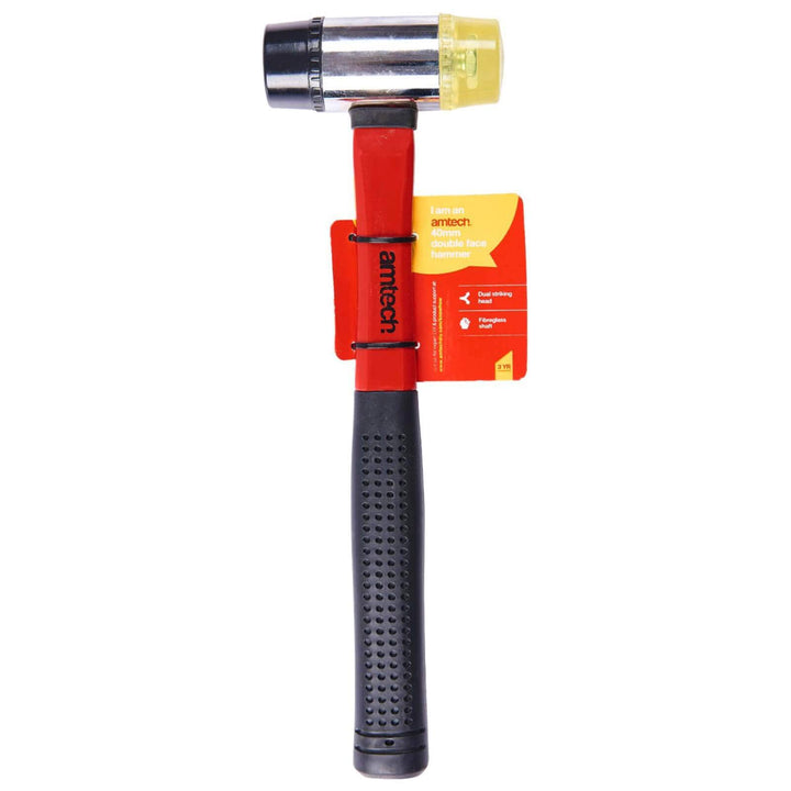 Amtech 40mm Double Face Fibreglass Shaft Hammer