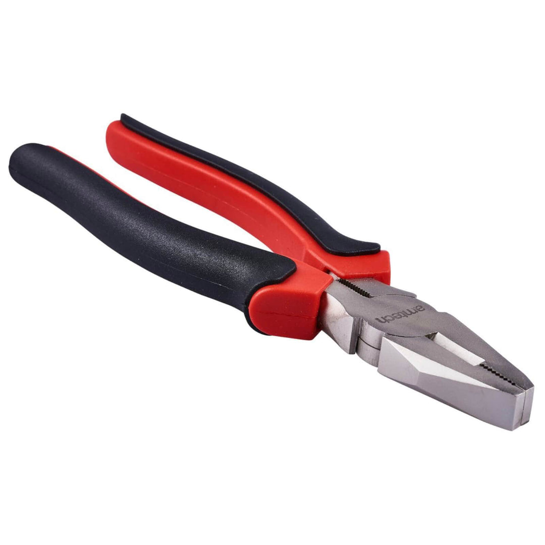 Amtech 8" Soft Grip Combination Pliers Satin Finish