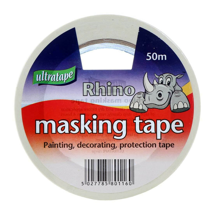 Ultratape Rhino 50m Masking Tape For Painting &amp; Decorating