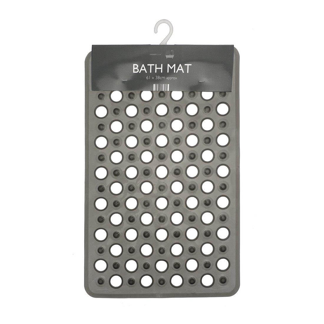 Bath Mat PVC Safety Suction Cups Retro Style 61 x 38cm