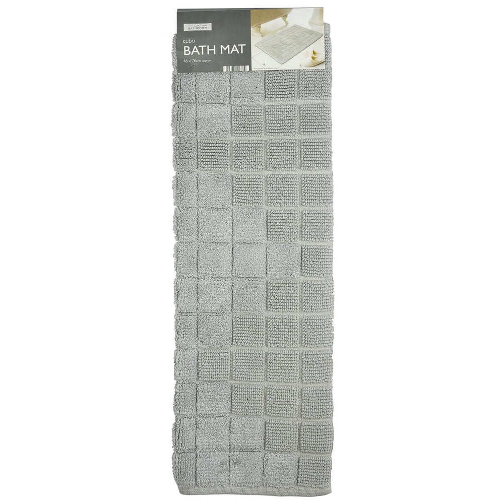 Cubo Bath Mat Thick Pile Absorbent 100% Cotton 76 x 46cm