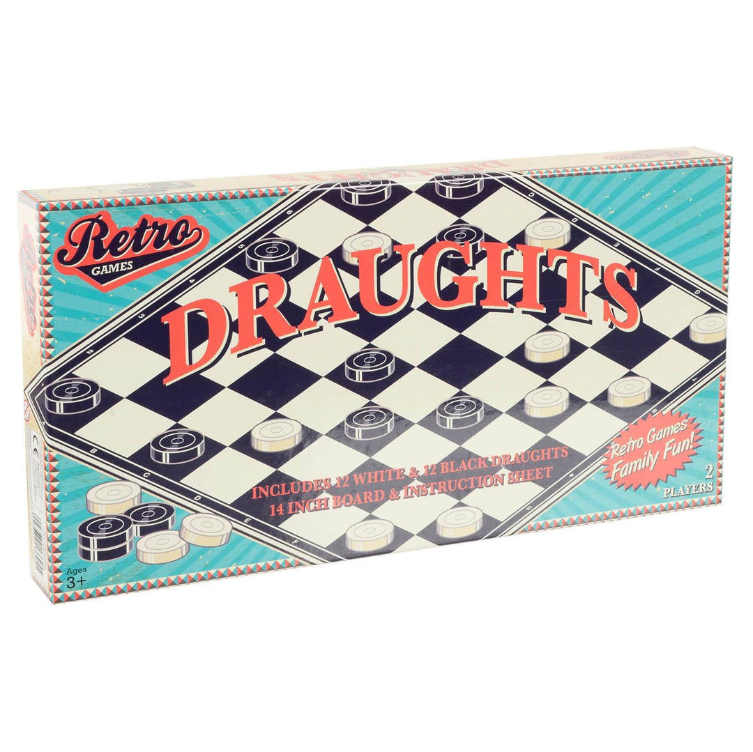 Retro Games Family Fun Strategy Skills 2 Players Age 3+ Draughts