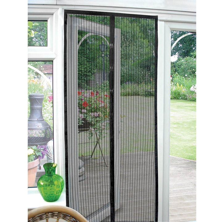 Magnetic Door Screen Curtain Insect Guard Auto Close 90x210cm