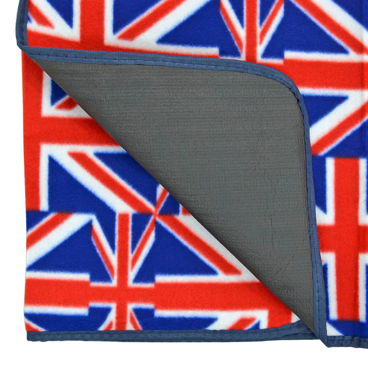 Large Union Jack Flags Picnic Blanket Water Resistant 130x130cm