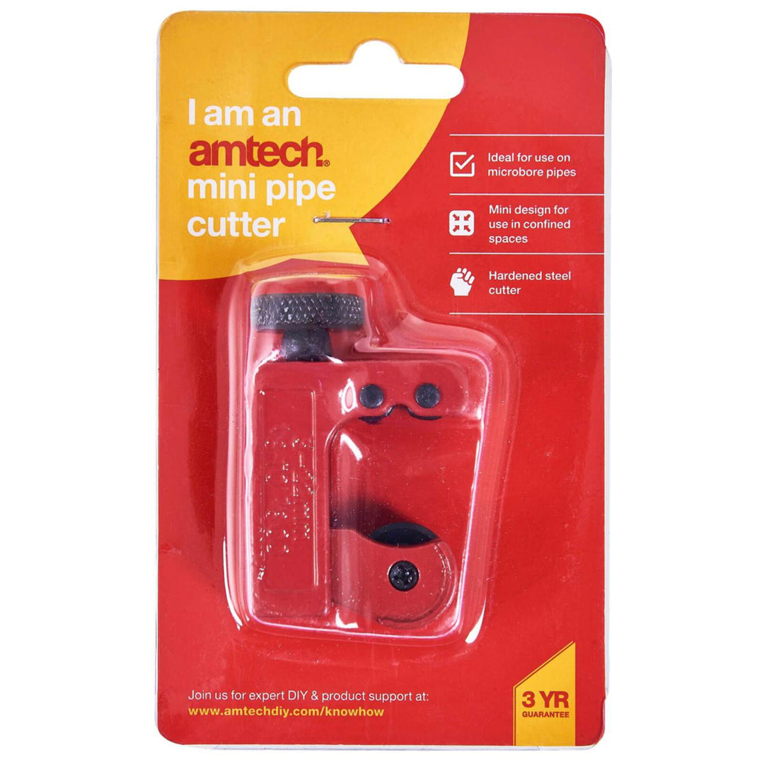 Amtech Mini Pipe Cutter Hardened Steel Blade