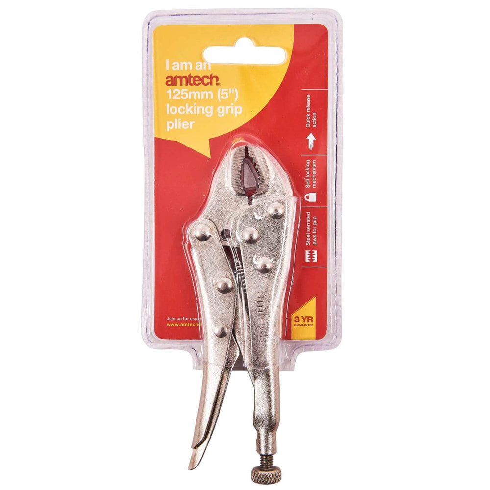 Amtech 5" Locking Grip Plier Quick Release