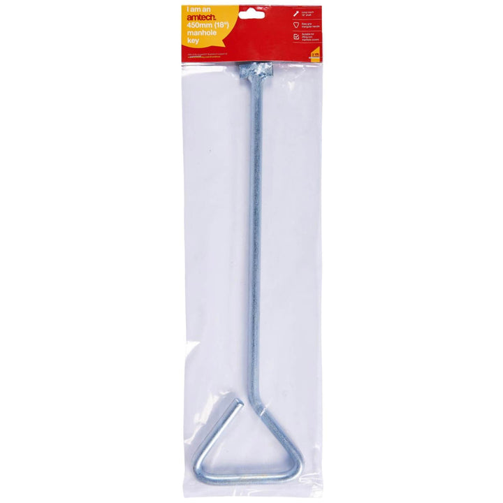 Amtech 18" Man Hole Key Long Reach Shaft