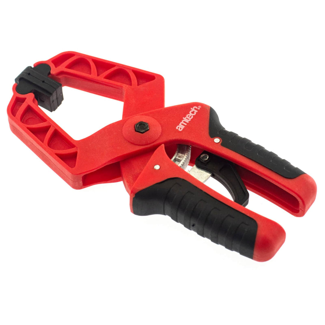 Amtech 7" Mini Ratchet Clamp Soft Grip Handle