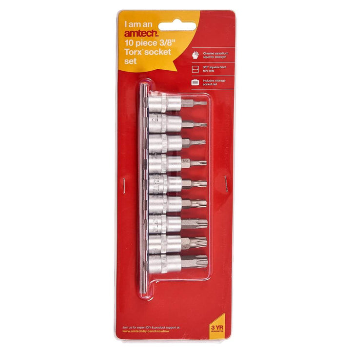 Amtech 10Pc 3/8&