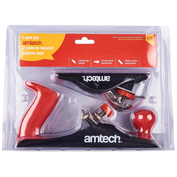 Amtech 2 Piece Wood Plane Set