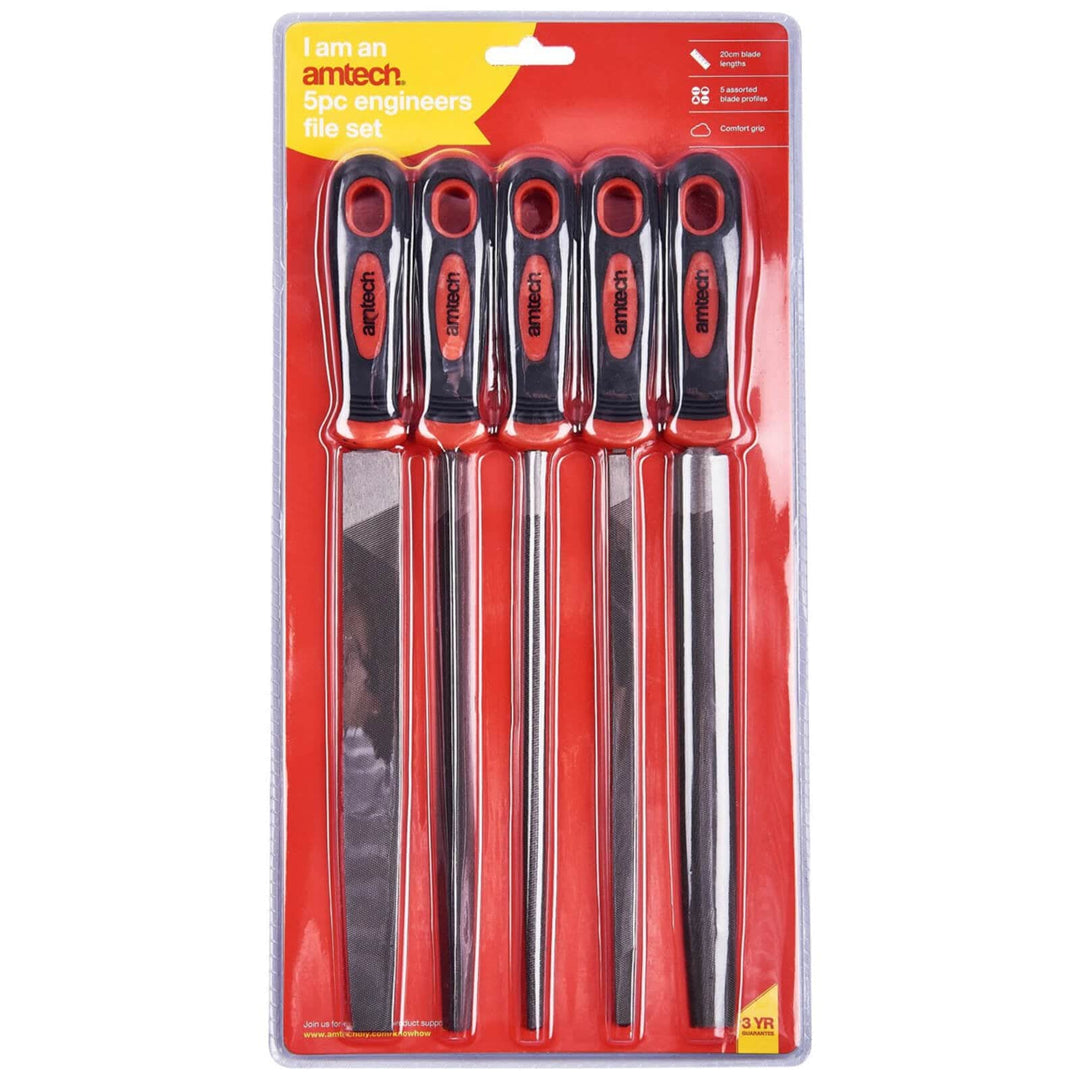 Amtech 8" 5 Piece Engineers File Set