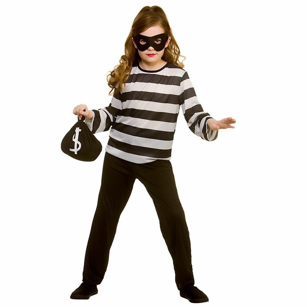 Sneaky Robber Childs Fancy Dress Costume Halloween Thief M