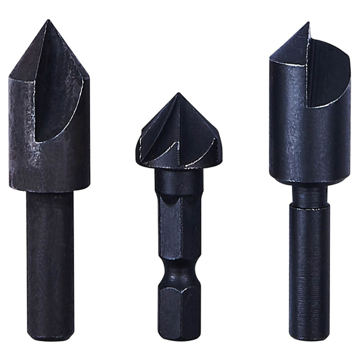 Amtech 3 Piece Countersink Bit Set Carbon Steel