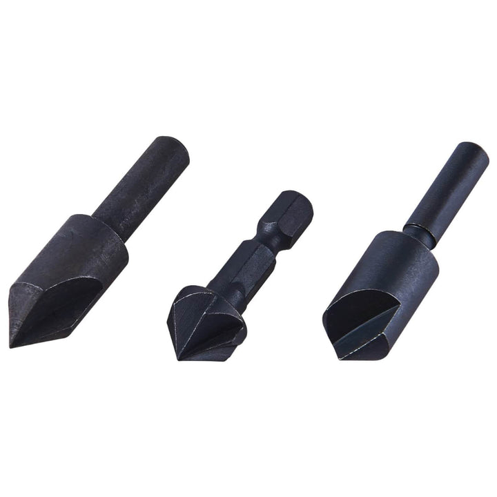 Amtech 3 Piece Countersink Bit Set Carbon Steel