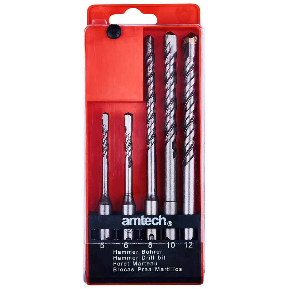 Amtech 5 Piece SDS Drill Bit Set Storage Case