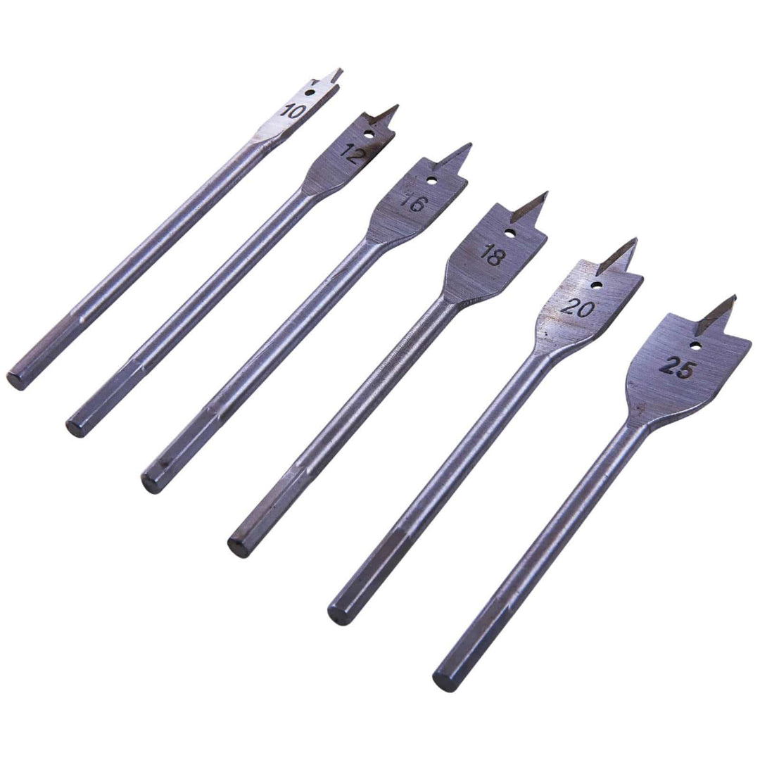 Amtech 6 Piece Flat Wood Drill Bit Set