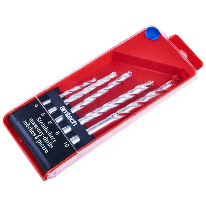 Amtech 5 Piece Masonry Drill Bit Set 4-10mm