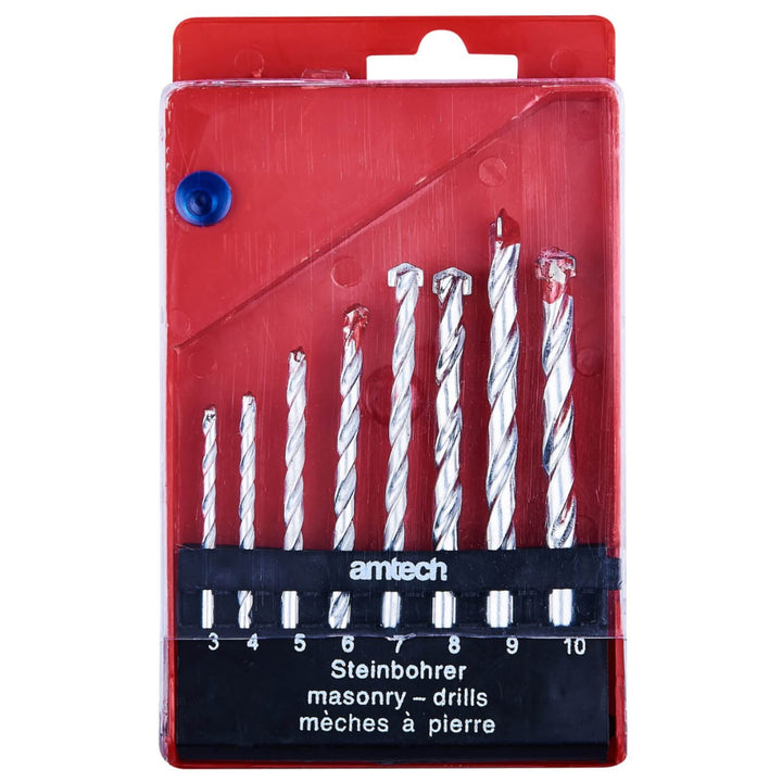 Amtech Masonry Drill Bit Set 8 Piece