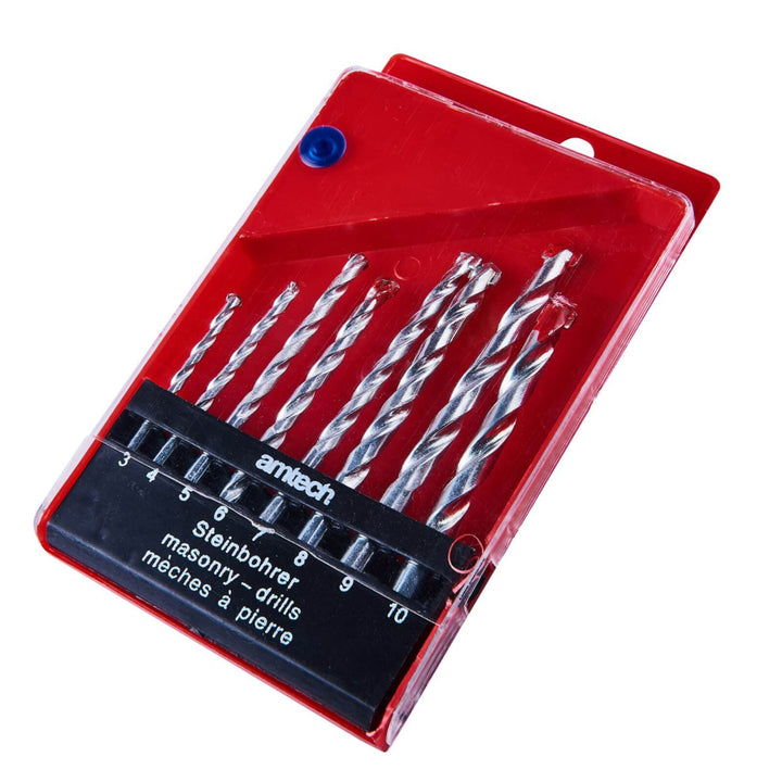 Amtech Masonry Drill Bit Set 8 Piece