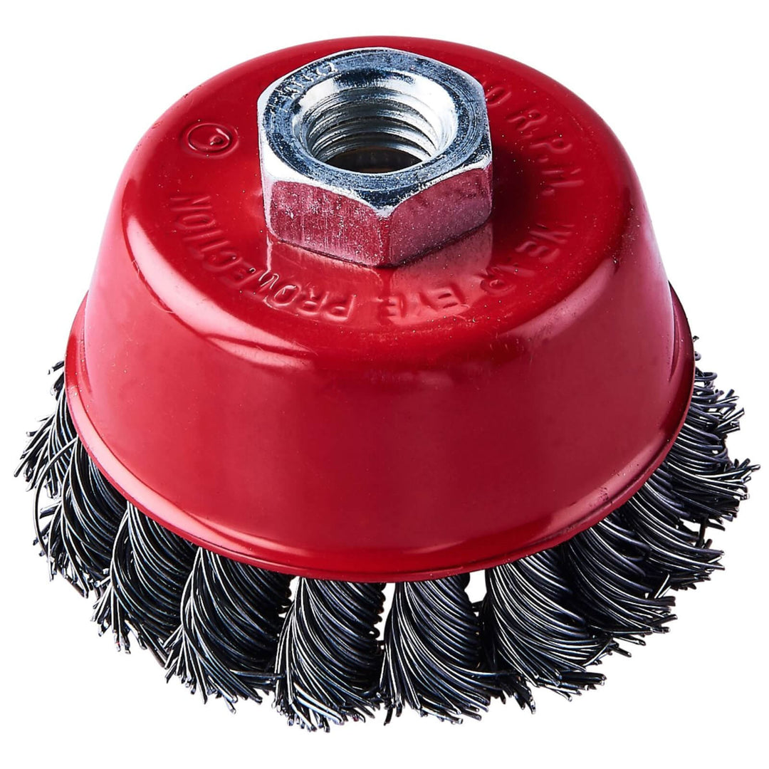 Amtech Twist Knot Wire Cup Brush 3" 4" 3"