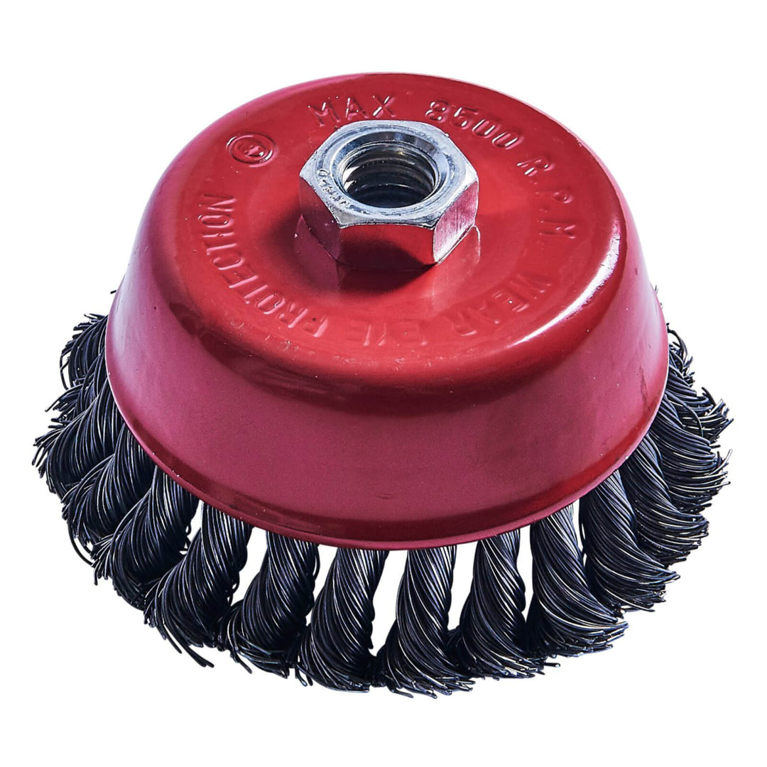 Amtech Twist Knot Wire Cup Brush 3" 4" 4"