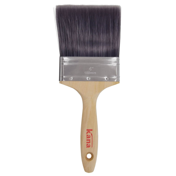 Kana Professional Synthetic Paint Brush Wooden Handle 100mm (4")