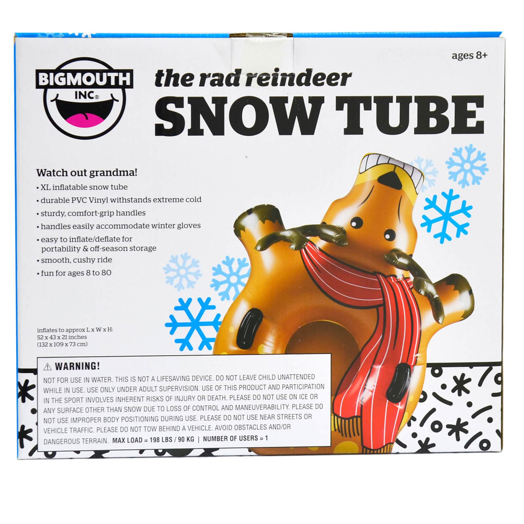 Big Mouth Snow Tube XL Inflatable Sledge Sled With Handles Age 8+