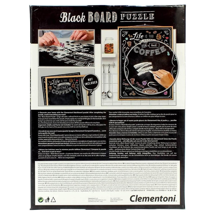 Chalk Blackboard Jigsaw Puzzle Cheers Cocktails 1000 Pieces