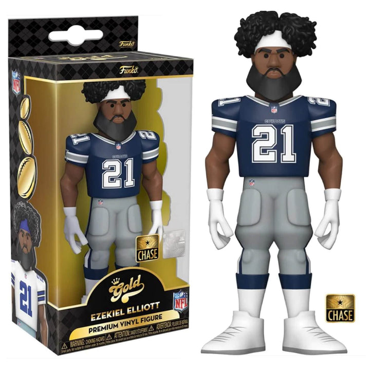 Funko Gold NFL American Football Player Vinyl Figure 13cm 5" Ezekiel Elliott - Navy