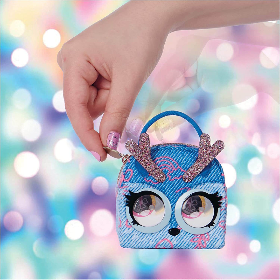 Purse Pets Micros Mini Handbag Rolling Eyes Zip Closing 9cm