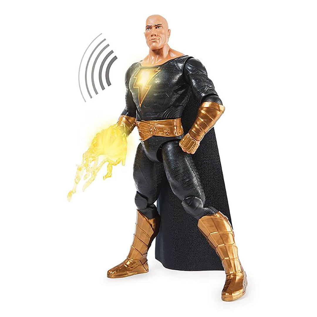 Power Punch Black Adam Action Figure 15+ Sound Effects 30cm