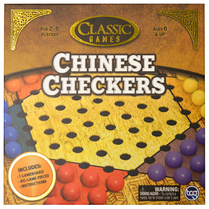 Classic Family Board Games Night Kids Adults 2-6 Players Age 6+ Chinese Checkers