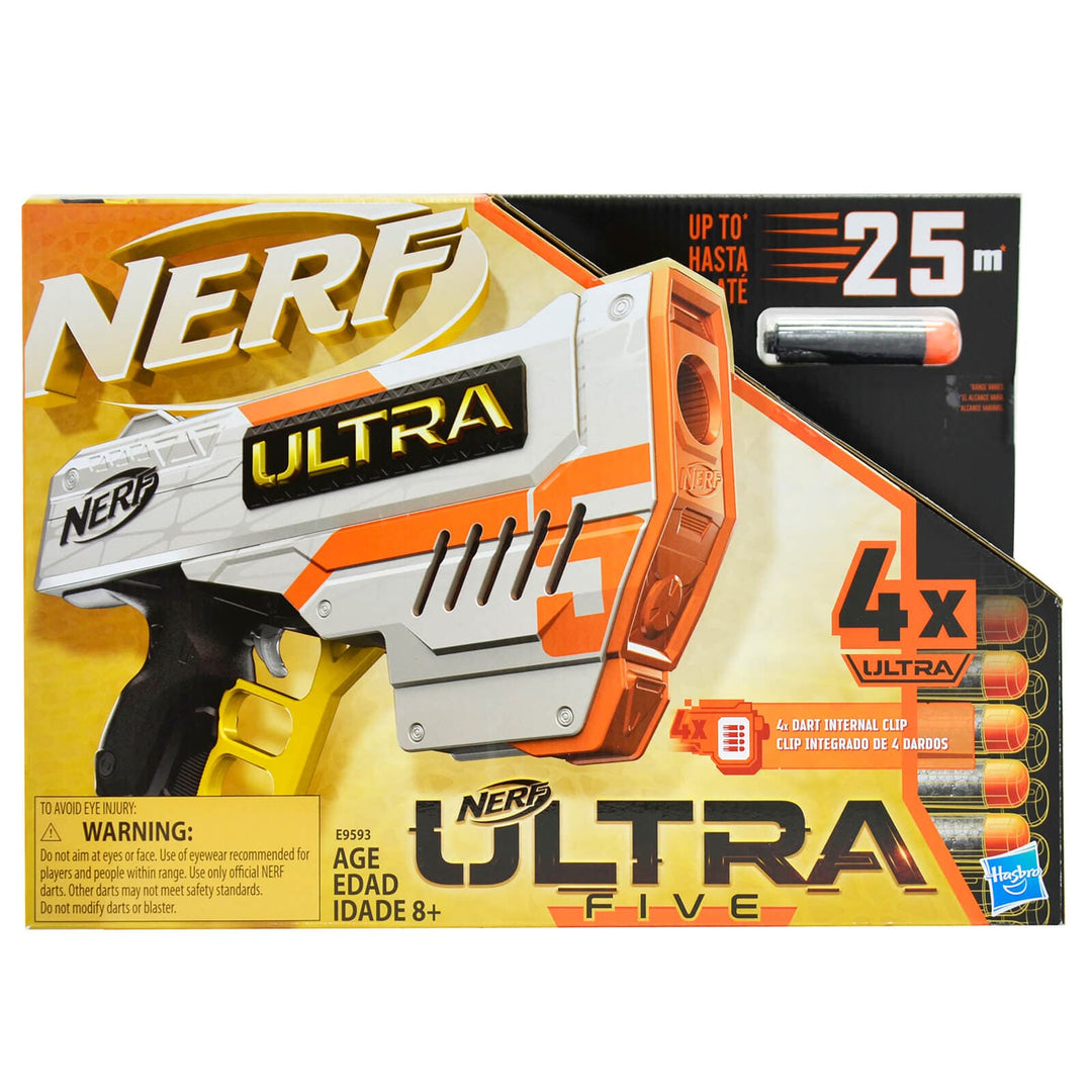 Nerf Ultra Five Dart Blaster Multiple Shot To 25m Outdoor Toy