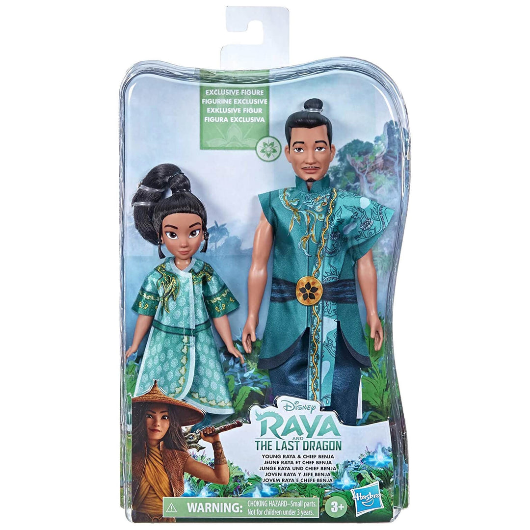 Disney Raya And The Last Dragon Young Raya & Chief Benja Doll Set