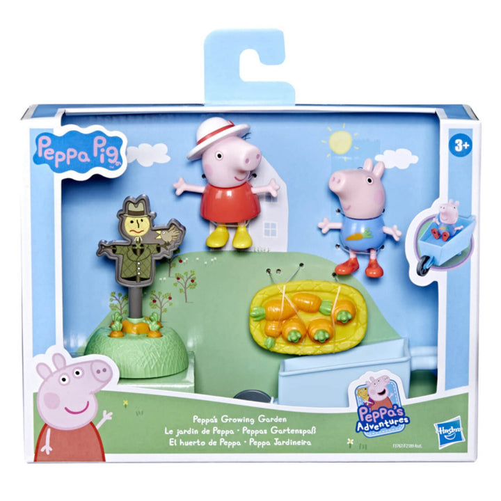 Peppa Pig Peppa's Growing Garden Carrots Wheelbarrow Scarecrow