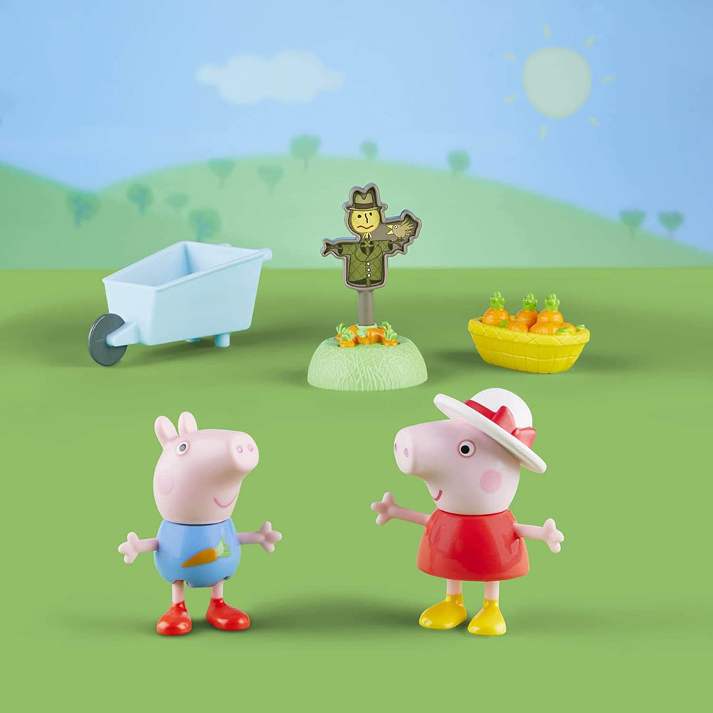 Peppa Pig Peppa's Growing Garden Carrots Wheelbarrow Scarecrow