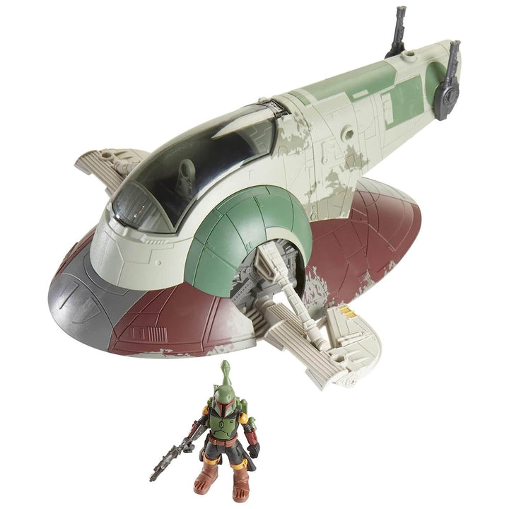 Star Wars Mission Fleet Firespray Starship Boba Fett Figure Set