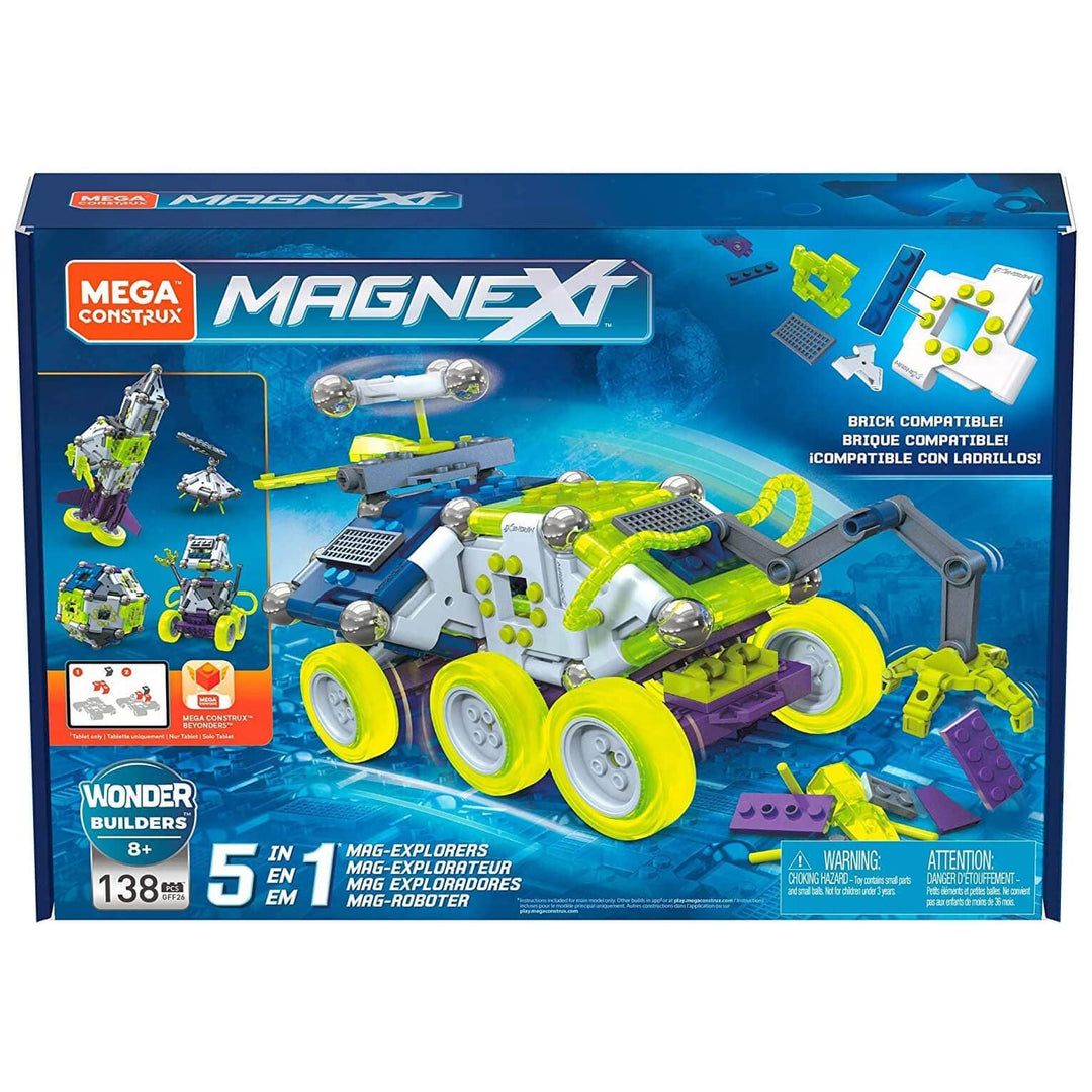 Mega Construx Magnext 5-in-1 Explorers Building Set Age 8+